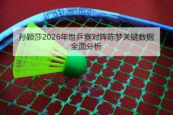 孙颖莎2026年世乒赛对阵陈梦关键数据全面分析